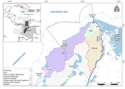 A socio-ecological assessment of land-based contamination and pollution: The Magdalena delta, Colombia